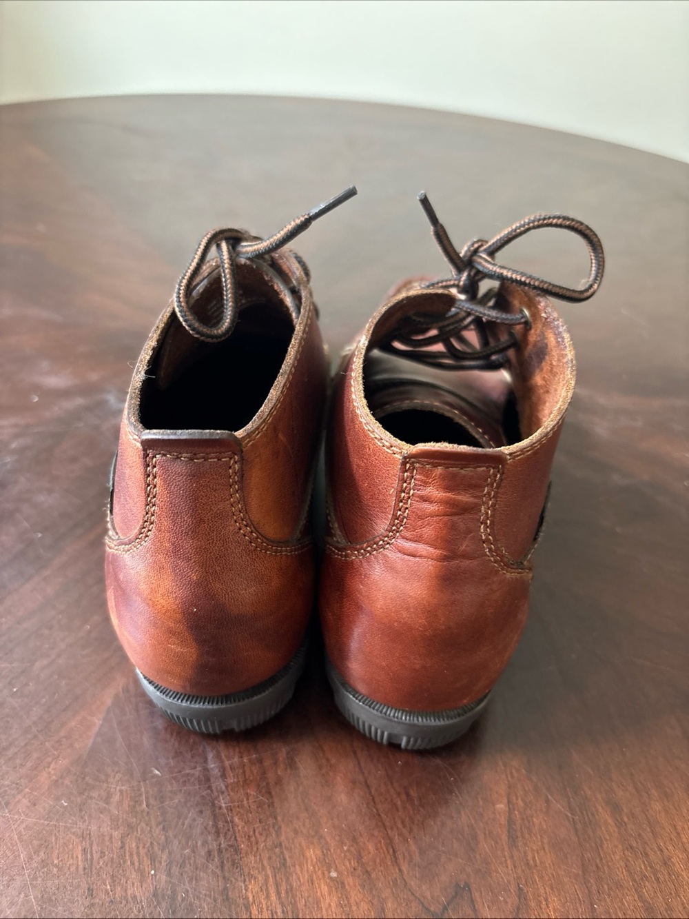 Eastland Women’s Chestnut Brown Leather Chukka Boots - Picture 6 of 7